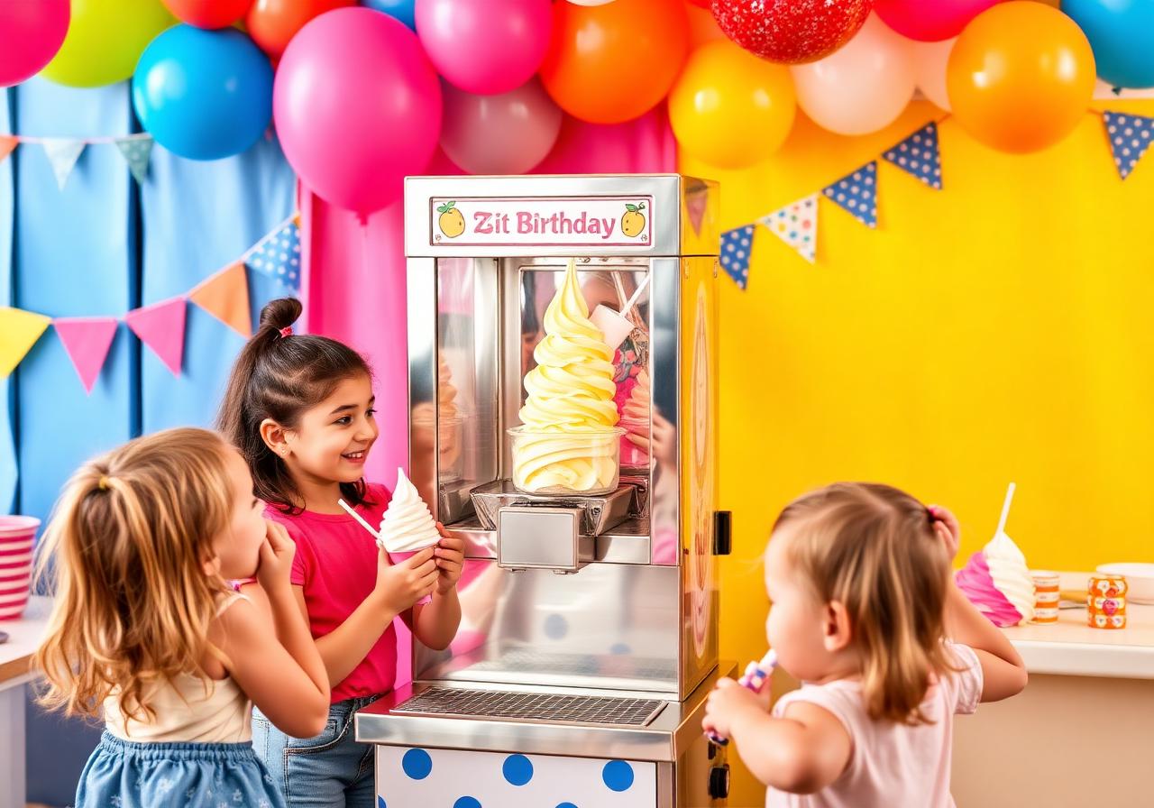 Block Party premium soft-serve ice cream machine